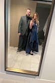 I absolutely love this dress! I'm only 4'11 so I had to hem the bottom but I have to with every gown. The straps are adjustable which is always a plus AND it has pockets! I received so many compliments on this dress! - Kaitlyn P.