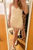 This dress is pure fun! The fringe is good quality, and it's super comfortable for dancing. I'm planning to wear this for the post-dinner dancing at our wedding reception! - Elizabeth S.