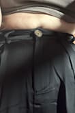 Too tight around the waist and fits everywhere else. - April B.