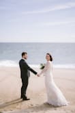 This dress was exactly what I envisioned for my elopement. It was incredibly comfortable, and the fit was great for my full lower half. It was so flattering. In terms of alterations, all I needed were padded inserts for the bust, which gave such a great shape, and evened everything out. LOVED THIS DRESS. - Scout M.