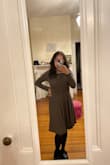 This dress is very flattering and comfortable. Fits true to size - Mileena A.