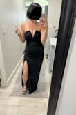 Dress fit great, however, one complaint I have is the zipper. It wouldn't go up or down so I had to slip into it. If you're short like me, the dress did drag on the floor a bit with 3 in heels. - Alexandra C.