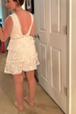 Cute but didn't fit that flattering on me! I love the low back but that was my favorite part about the dress and wish The front was. - Lanie M.