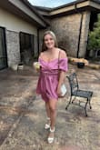 I love the style of this dress! I like to be comfortable when going to events so I always look for dresses that are comfortable and this was perfect. The silk material was very soft. I felt it was true to size! I could've worn a size down but I was perfectly satisfied with it. - Brittnee L.