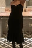 Gorgeous dress! Fit like a glove.. was just slightly tight around my hips which was uncomfortable at times but hugged me in the right places. High quality material & just all around beautiful. I have a small chest & wide hips/tush so I was worried about sizing but large ended up being great. - Lana S.