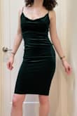 This will be a great dress for date night, a party, or a more casual wedding. It is tight but long enough to give body without feeling too exposed. The tightness down to the knees does restrict your stride, but it's stretchy enough to not be terribly restrictive. Definitely will need to use some tape at the top to keep the girls tucked away if I bend down. - Rachael R.