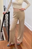 Got these as comfortable winter pants that are a bit cuter than sweats. Can lounge around or take them out and about. Pretty long legs. Very soft and stretchy. Looks great on the bum. - Rachael R.