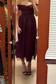 I bought this dress for a Heavenly Bodies themed event. The tulle is so fun and flows. Everything about this dress is stunning. The small sleeves are a bit tight, but overall, beautiful dress - Melanie L.