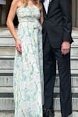 Wore this to a wedding in Charleston, SC. It can look white at first but checked with the Bride and she said it was perfect and probably her favorite guest dress she saw. It was a little loose around the Bust but I was able to tie it a little tighter around the neck. My favorite dress I've ordered so far! - Alexia L.