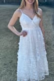 This dress was absolutely perfect for my bridal shower. I got so many compliments on it. It was very comfortable, the straps were adjustable, and the fabric was quality - no wrinkle or anything! - Shannon J.