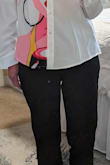Love these pants, so attractive and slimming. My photos don't do these slacks justice. I only own jeans or leggings and needed pants and an elegant trench coat for job hunting. Lulus is always the best material, best price, and the highest quality! These pants were final sales, but at $19.99 I couldn't pass this up. I am 5'3", 117 pounds, curvy. - Dianne R.