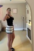 So I'm typically between a size 4 and 6, and I got a small because I don't like baggy shorts and they fit perfectly! Very stretchy and comfortable - Charissa G.