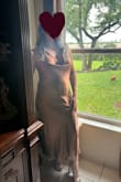Didn't make the cut for the wedding I was going to. I wanted something more elegant but I love this dress and I'm gonna keep it for another wedding or just a nice party. Very flowy and not form-fitting which I liked and a very soft smooth material. - Chelsea F.