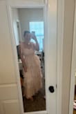 This dress is super cute! It fits well overall, the only thing I would say it's a little tighter in the back for an athletic build. I typically wear a 6 and this was a little hard to zip across the back. - Melissa W.