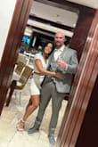 Wore this to my after elopement dinner and I felt like a sexy lil thang. Loved this. Note, I did not wear underwear or else it would show. This is skin tight - Elizabeth G.