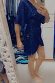 Such a pretty dress! It cuts a bit high in the front. I'm usually a 0 in dresses. I ordered an xs but wished I had ordered a small. It runs a little small in my opinion. - Sarah P.