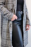Loved the feel of the exterior it is so soft and great buttoned or open. I got so many compliments on it and the length to cover the booty is perfect. A great winter to spring fall to winter layering piece. - Kayla P.