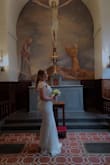 It is a good dress. Perfect for a special day, comfortable, and the size is adjustable in a delicate design. - Adriana G.
