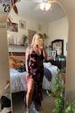 I liked the fit of this dress. The fabric had a crushed velvet appearance and didn't look quite as expensive as the model's dress in the picture, but it still worked. My one issue was that the side zipper did not lay flat. It was very bothersome, and I felt like it was just because of poor construction. So the side of the dress would scrunch up, giving a less than sleek appearance. It wasn't because the dress was too tight or too loose. It's like they had installed a zipper that was too long. - AnaClare B.