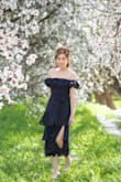 I love this dress. I'm wearing size xs and fit me perfectly. - Van N.