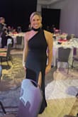 Loved the dress! It was slightly big around the bust, likely because you cannot wear a bra due to the low cut back. Length was perfect with a small heel. Material was good quality and comfy! - Jenny T.