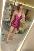 Perfect for a Glitz night theme for a Tulum Bach. A little large but still fits. Scratchy but that's all sequin dresses on me - Melanie S.