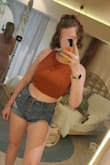 Cute top. Ngl, gaps a little weird on the sides but, overall, cute and comfy. Great for a large bust - Melanie S.