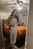 Tried this dress on & it fit like a glove! I'm obsessed and cannot wait to wear it for my wedding events. - Leah C.