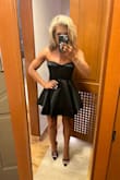 I love this dress! Good quality and so cute. The skirt has structure and stands out on its own. I usually order medium in Lulus and needed to exchange for a small with this one. I love it. - Deanna L.
