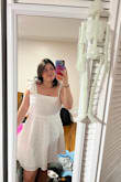 It fit small so I had to reorder a size up; if you have big boobs, size up. I love it otherwise tho! - Hannah F.