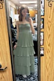 Getting a strapless dress was something I was a little worried about, but it has slip prevention and the top fits absolutely perfectly as it says on the size guide! I'm so excited to wear this as my senior prom dress!! - Kaelin M.