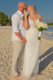 I ordered this dress for my beach wedding and it could not have been more perfect. The compliments never stopped, all day and night. Random people at the resort were asking me where I got it. I was nervous about no bra but the boning and material of the dress completely supported me. - Francesca D.