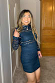 Would recommend this dress very pretty.  Slightly tight getting the arms on, but also made it form fitting! - Gregory L.