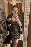 I bought this as an option for a bday dinner; I didn't end up wearing it because it was chillier than expected. I would suggest sizing up if you don't want to wear spanx. - Pamela C.
