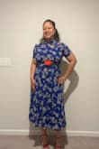 I like this dress. It will be great for the Summer when wearing it indoors. The reviews are true - size up, especially if you have a larger bust. - Brigitte S.
