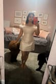 I couldn't resist sharing my thoughts on this dress, despite the less-than-perfect photos! The fabric is incredibly high quality, and thick, and offers a smoothing effect. It accentuates curves beautifully and provides enough support that you can go without a bra. With its generous stretch, you can confidently choose your true size or size down for a more fitted look. Even without shapewear, it's remarkably flattering, which speaks volumes about its design. Perfect for brides, white parties, holiday events, and more! The feather details add a charming touch. - Alina A.