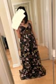 Pros: This dress has stunning embroidery that looks just as good as the photos. The quality seems good so far. The silhouette is great; the high waistline and tulle hide your belly so you could eat a giant meal at your event and no one would be able to tell. No shape-wear required. The cups are decently padded. Cons: It has zero stretch in the bust area so make sure you measure yourself well. I am 2 inches larger than the bust measurement on the size they recommended and I could just barely fit into it. NOT for anyone with breasts larger than an A-cup, maybe a small B-cup, because the cups are TINY. Not sure if this is just a problem with the dress I got, but the clasp at the back is almost impossible to close; the zipper keeps it apart when zipped up. They should end the zipper 1-2 cm away from the clasp to fix this. - Grace Y.