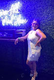 I love this dress it was for my bachelorette night out! I wasn't sure about the back since it was a bit exposed and I was worried about my love handles, but once it was on I knew it was just perfect. I'd definitely recommend this to anyone contemplating getting it, do it! I still have the dress for two years now and even after washing it it's all still put nothing has been torn, pulled, or ripped - just amazing! - Magaly A.