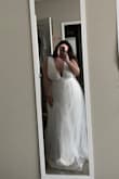 This dress looked kind of cheap and fit really awkwardly around the waist. On the plus side, it is large chest approved. - Jessica L.