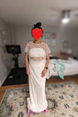 Too long, and overall, the fit is not a good one for me. May be a good fit for someone with a longer torso. - Adriana O.