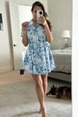 This dress is SUPER cute, and it's perfect for spring/summer. It's nice and light but still thick enough that it's not see-through. - Anna F.