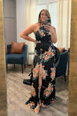 This dress was a great fit. A little long as I'm 5'3 so I wore a great decent heel to help from dragging, and even with, I had to pick up dress a bit. The colors are vibrant, and the dress cut was fun. - Lillian C.