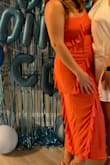 The material was nice, and the overall dress was comfortable! The straps don't offer any support so don't count on them. It was perfect for a nice dinner out, but I can re-wear it for a summer wedding. - Molly M.