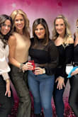 Love this sheer sparkle top! Made me feel so sexy and beautiful while still being covered up. It's just to the pant line not cropped. I wore it with a black cropped cami and jeans. Everyone loved it! - Courtney D.