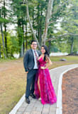 Absolutely obsessed with this dress! It was a huge hit, and I felt like a total princess as I walked! The length is a little bit on the longer side for me, even with the platform 6 inch heels, but I didn't have to have it tailored. There is no stretch to the dress, so I'm glad I went with the small instead of the XS. I managed to make it through the night without falling. I got so many compliments! - Alejandra G.