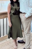 Had this cut off at cocktail length for a more casual look. Received lots of compliments. - Shannon S.