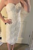 I'm planning on wearing this dress for my dinner rehearsal. The length is perfect, the dress is lined and not see-through, and the material is very comfortable. - Sarah S.