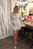 So happy! Got endless compliments & felt so beautiful in it. I sized up to a L & was happy I did as I wanted it to be a loose fit and not too form fitting. As a tall girl (basically 6 feet) it had great coverage but still showed lots of leg. - Paige C.