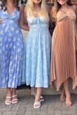 I wore this to a rehearsal dinner and got so many compliments on it! Such a comfortable fit and the bust area is very secure. I had to order a large since it wasn't available in a M when I ordered, but the lace-up back allowed me to tighten it up so that it fit perfectly. I will definitely be wearing this one again! - Kayla