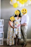 I purchased the dress for my baby shower. I was 9 months pregnant and wore size small it was snug and I had to make modifications. I wish the medium was in stock it would have fit a lot better. I can now fit into the small. I'll definitely be wearing again. - Naomi A.
